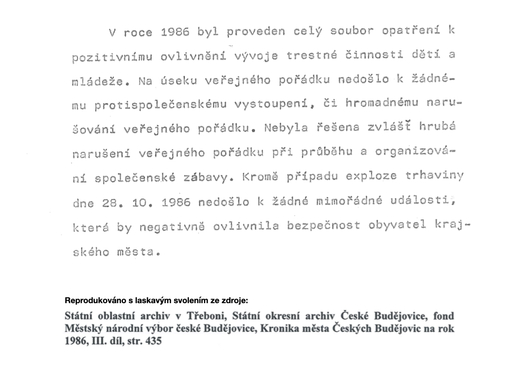 Kronika města zaznamenala událost velmi stručně.