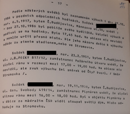 Svědci popisují i výbuch předchozího dne (zdroj: ABS)